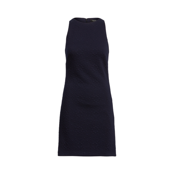 Lighthouse Navy Quilted Ponte Sleeveless Dress Lauren 2