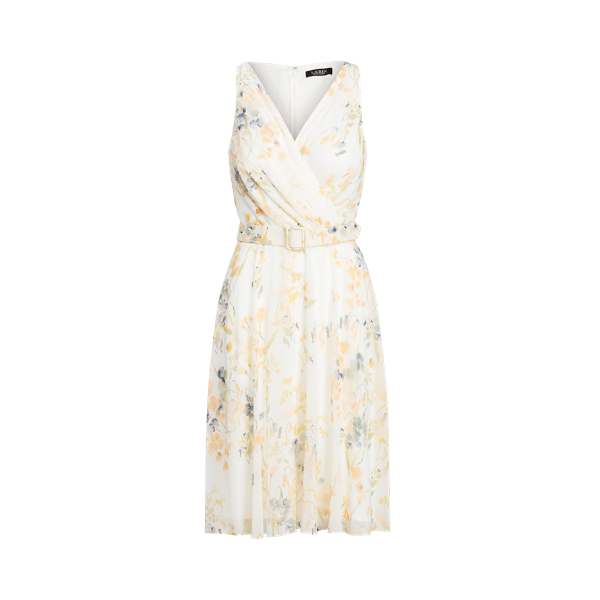 Floral Georgette Fit-and-Flare Dress