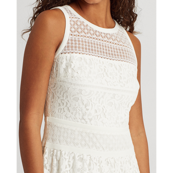 Lauren White Lace Sleeveless Maxidress Lauren 6