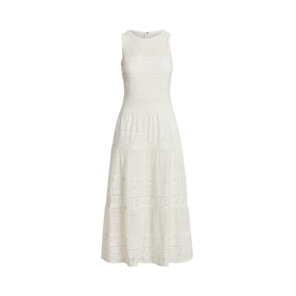 Lauren White Lace Sleeveless Maxidress Lauren 2