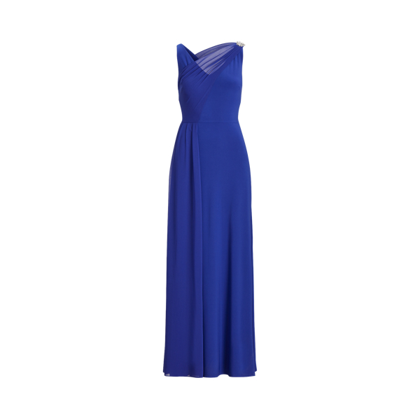 Jersey-Georgette Sleeveless Gown Lauren 1