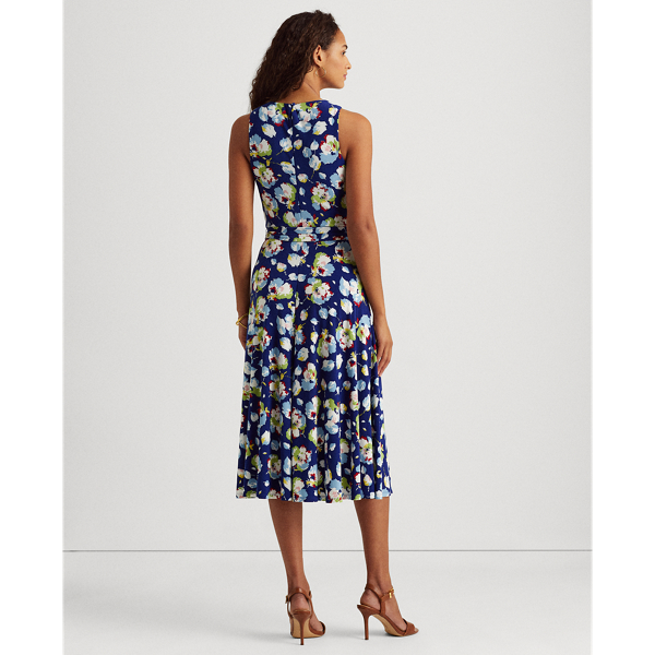 Sporting Royal/Blue/Multi Floral Jersey Dress Lauren 5