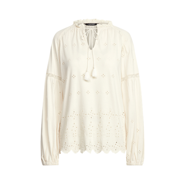 Eyelet Jersey Tunic