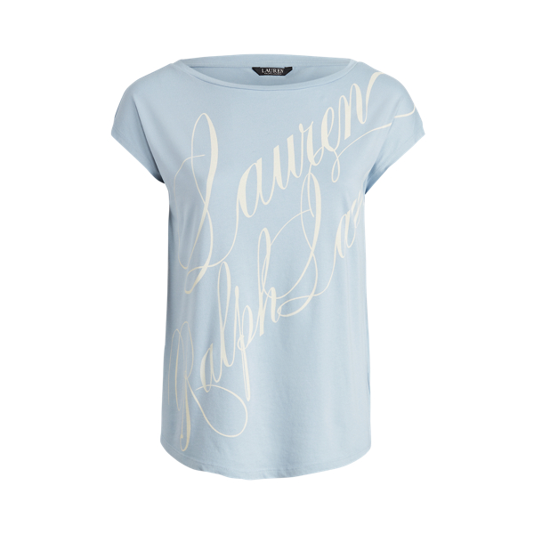 Logo Boatneck Tee Lauren Woman 1