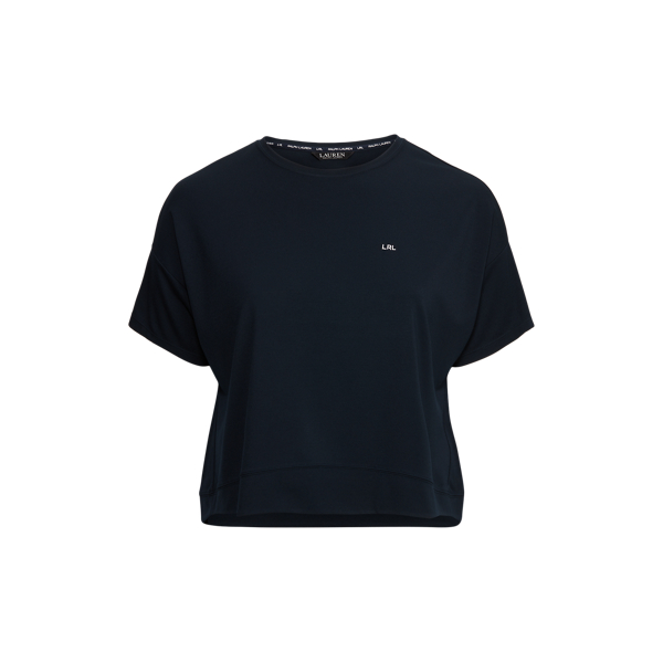 Lauren Navy Knit Short-Sleeve Top Lauren Woman 2