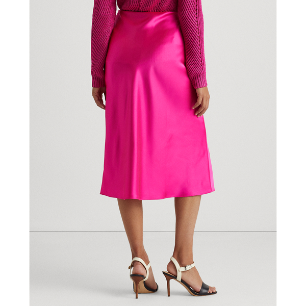 Nouveau Bright Pink Satin Skirt Lauren 5