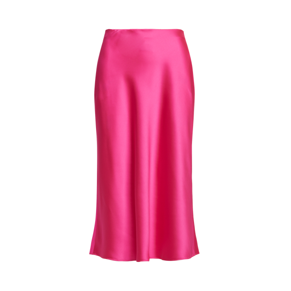 Nouveau Bright Pink Satin Skirt Lauren 2