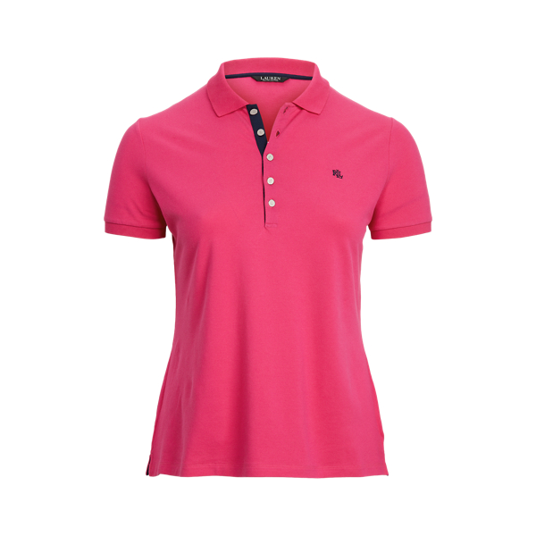 Nouveau Bright Pink Piqu&eacute; Polo Shirt Lauren Woman 2