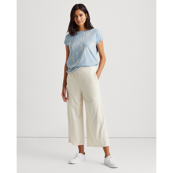Dust Blue Logo Boatneck Tee Lauren 4