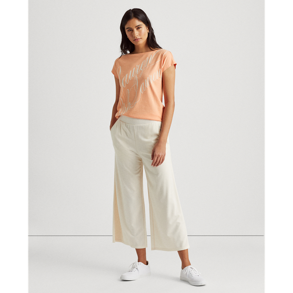 Shell Coral Logo Boatneck Tee Lauren 4
