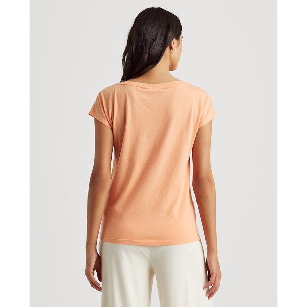 Shell Coral Logo Boatneck Tee Lauren 5