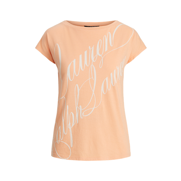 Shell Coral Logo Boatneck Tee Lauren 2