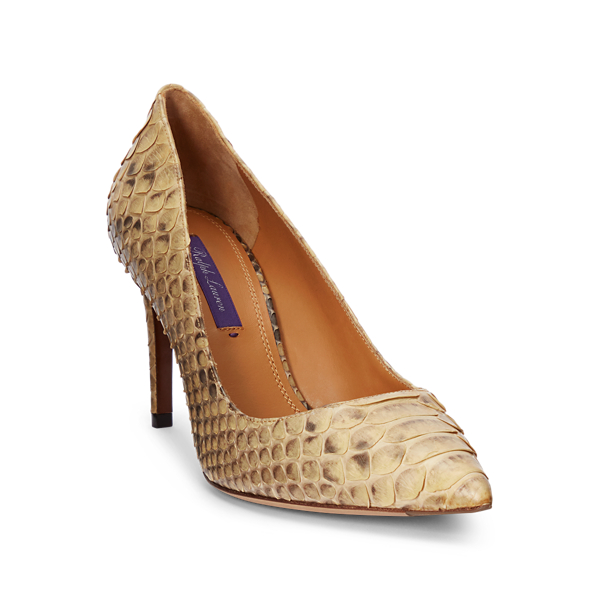 Tan Armissa Python Pump Ralph Lauren Collection 2