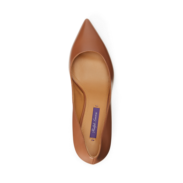 Gold Dinah Calfskin Pump Ralph Lauren Collection 4