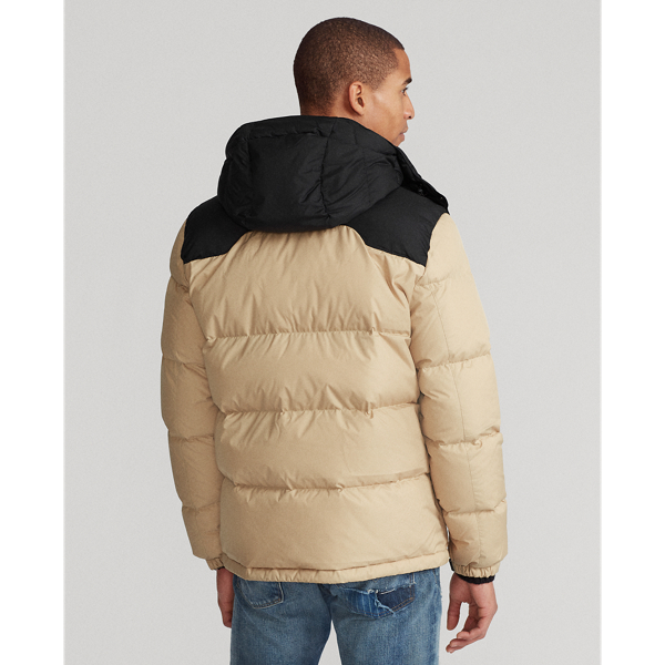 Classic Tan/ Polo Black Colour-Blocked Down Jacket Polo Ralph Lauren 5