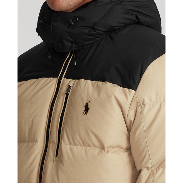 Classic Tan/ Polo Black Colour-Blocked Down Jacket Polo Ralph Lauren 6