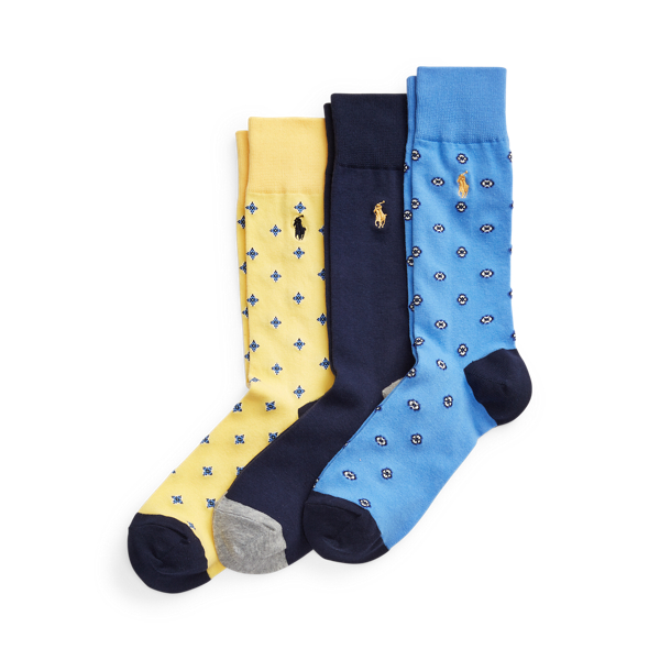 Medallion Trouser Sock 3-Pack