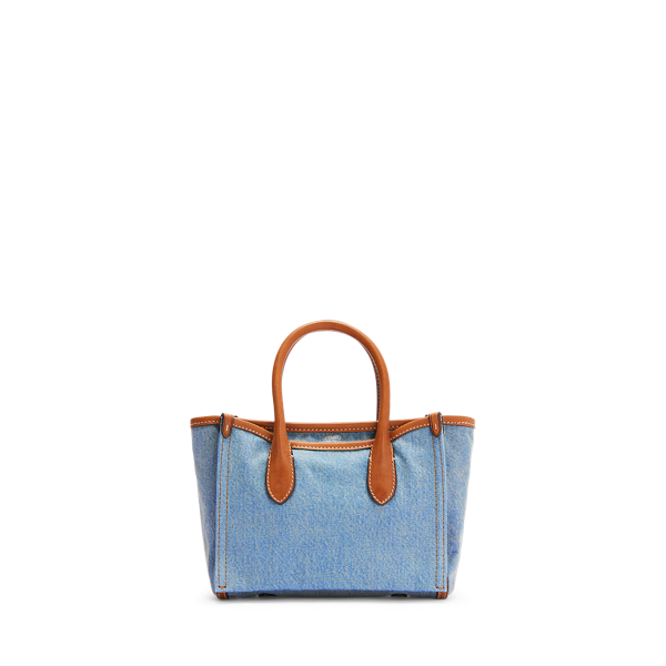 Minibolso satchel de tela vaquera Sloane