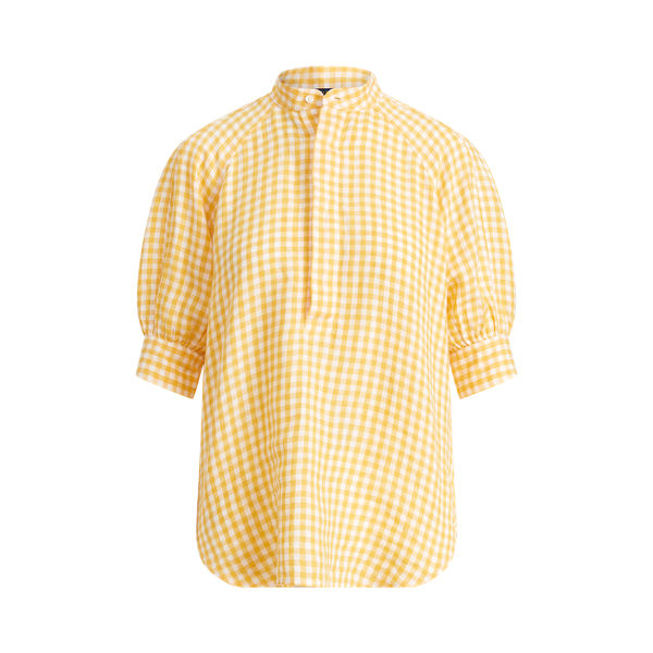 Gingham Linen Blouse Polo Ralph Lauren em 1
