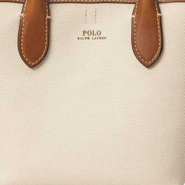 Natural Bellport Canvas Mini Tote Polo Ralph Lauren 6