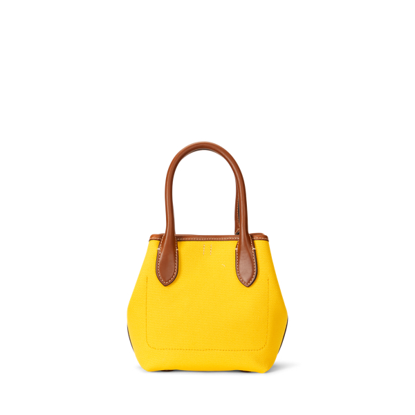Yellow Bellport Canvas Mini Tote Polo Ralph Lauren 3