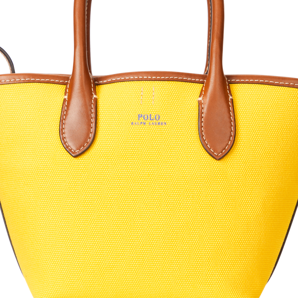 Yellow Bellport Canvas Mini Tote Polo Ralph Lauren 6