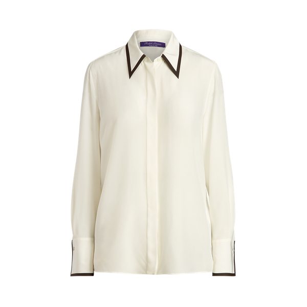 Eamon Silk Crepe de Chine Shirt Ralph Lauren Collection 1