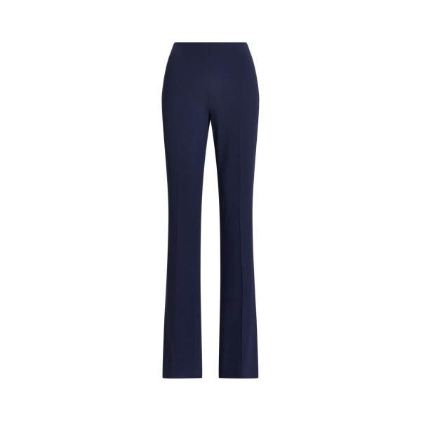 Bright Navy Alandra Wool Crepe Trouser Ralph Lauren Collection 2
