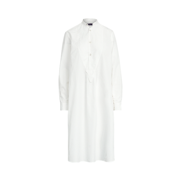 Robe &agrave; plastron Garret en popeline Ralph Lauren Collection en 1