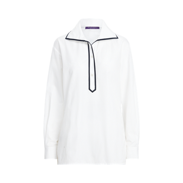White Glendale Cotton Broadcloth Shirt Ralph Lauren Collection 2