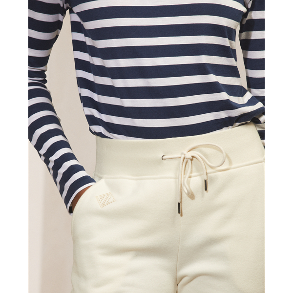 Classic Cream Taryn Cotton-Blend-Terry Joggers Ralph Lauren Collection 6