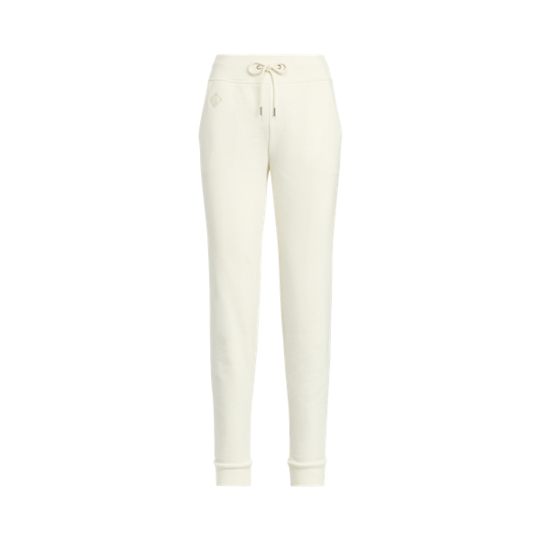 Classic Cream Taryn Cotton-Blend-Terry Joggers Ralph Lauren Collection 2