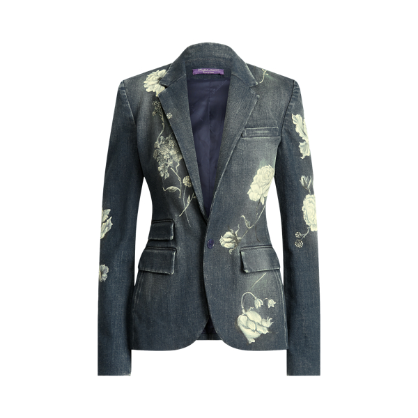 Calan Floral Denim Jacket Ralph Lauren Collection 1