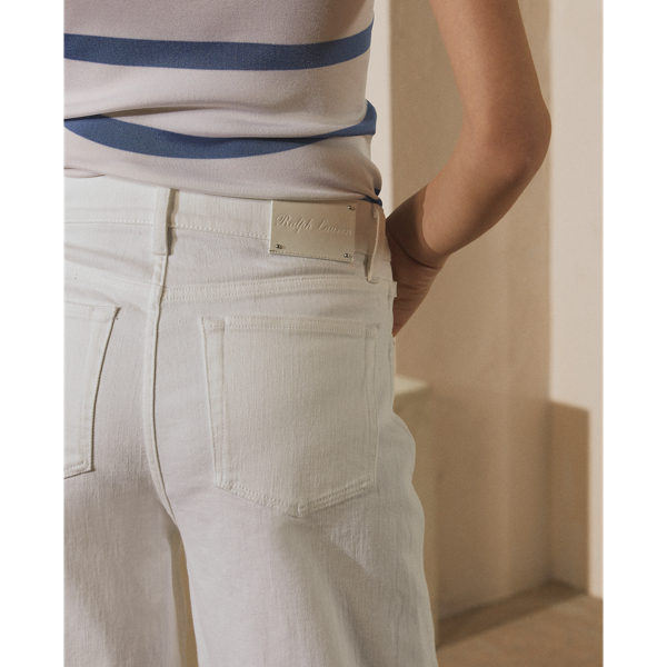Astor-jeans met brede pijpen Ralph Lauren Collection in Rinsed White 6