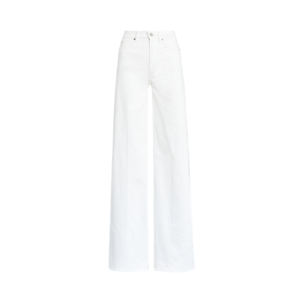Astor-jeans met brede pijpen Ralph Lauren Collection in Rinsed White 2