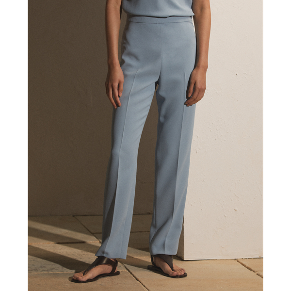 Light Blue Robynn Crepe Cady Trouser Ralph Lauren Collection 4