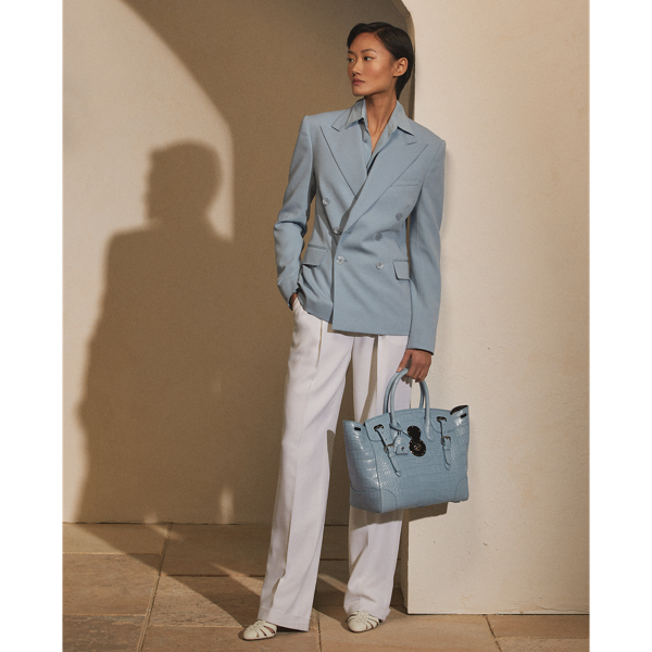 Light Blue Safford Wool Gabardine Jacket Ralph Lauren Collection 4