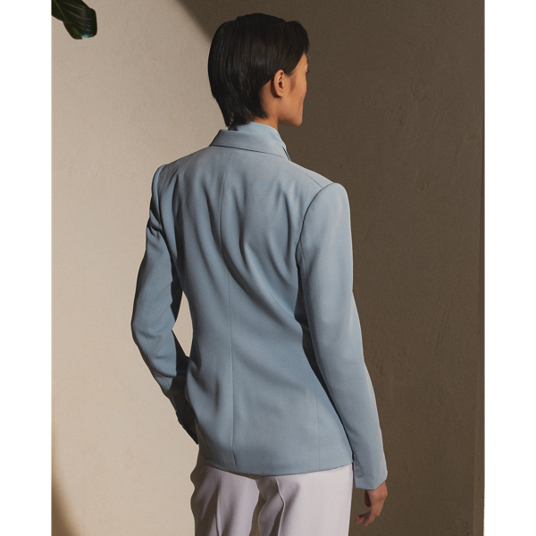 Light Blue Safford Wool Gabardine Jacket Ralph Lauren Collection 6
