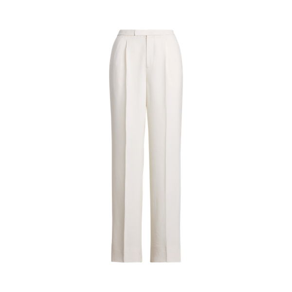Lux Cream Woodson Wool Crepe Tuxedo Trouser Ralph Lauren Collection 2