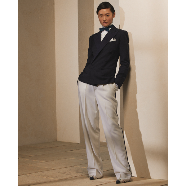 Navy Callahan Wool Barathea Tuxedo Jacket Ralph Lauren Collection 4