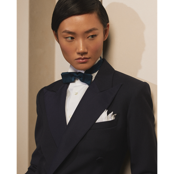 Navy Callahan Wool Barathea Tuxedo Jacket Ralph Lauren Collection 5