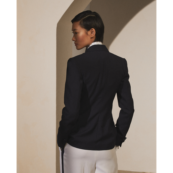 Navy Callahan Wool Barathea Tuxedo Jacket Ralph Lauren Collection 6