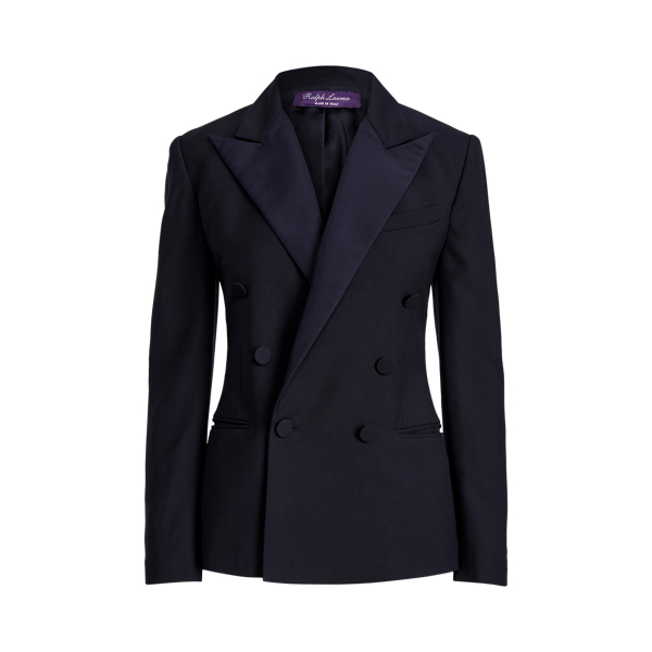 Navy Callahan Wool Barathea Tuxedo Jacket Ralph Lauren Collection 2