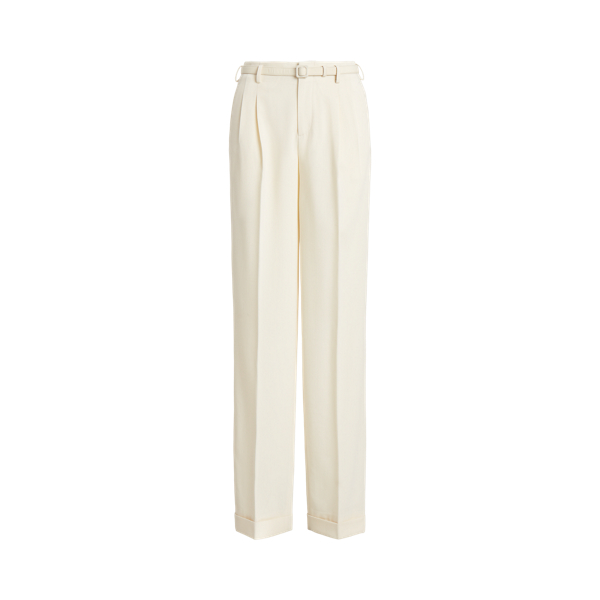 パンツ Polo Ralph Lauren `Acklie` Pleated Pants Polo Ralph Lauren Acklie Pleated Wool-gabardine Wide-leg