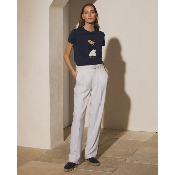 T-shirt coton pima Deauville Polo Bear Ralph Lauren Collection en Bleu marine vif 4