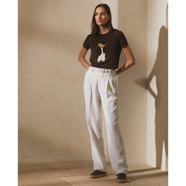 Bright Brown Deauville Polo Bear Pima Tee Ralph Lauren Collection 4