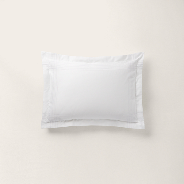Studio White Organic Cotton Sateen Handkerchief Sham Ralph Lauren Home 2