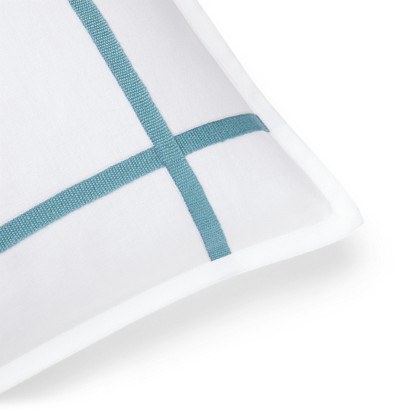 White Eden Frame Throw Pillow Lauren Home 2