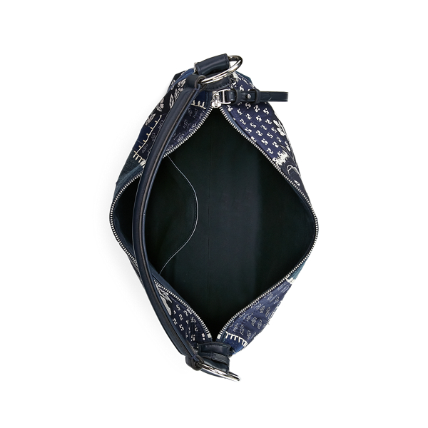 Marine Navy Multi Medium Bridle Bag in Patchwork Ralph Lauren Collection 5