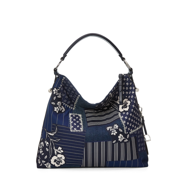 Medium Bridle tas in patchwork